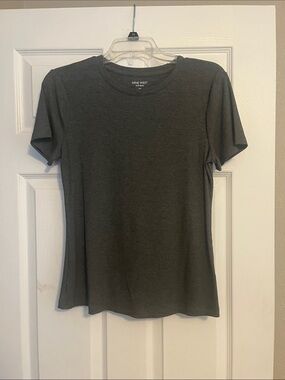 Nine West Charcoal Short Sleeve Crewneck Tee